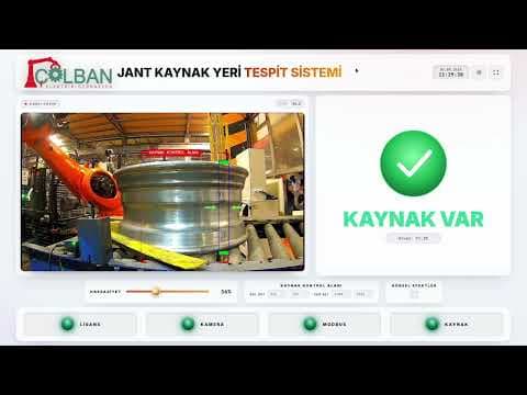 İZCİ Vision-AI wheel rim weld detection system